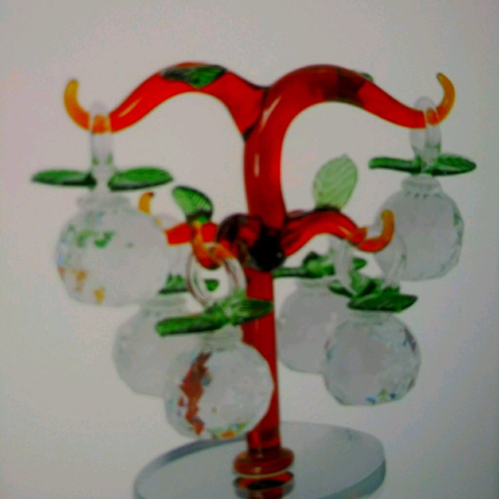 NIB GLASS TREE